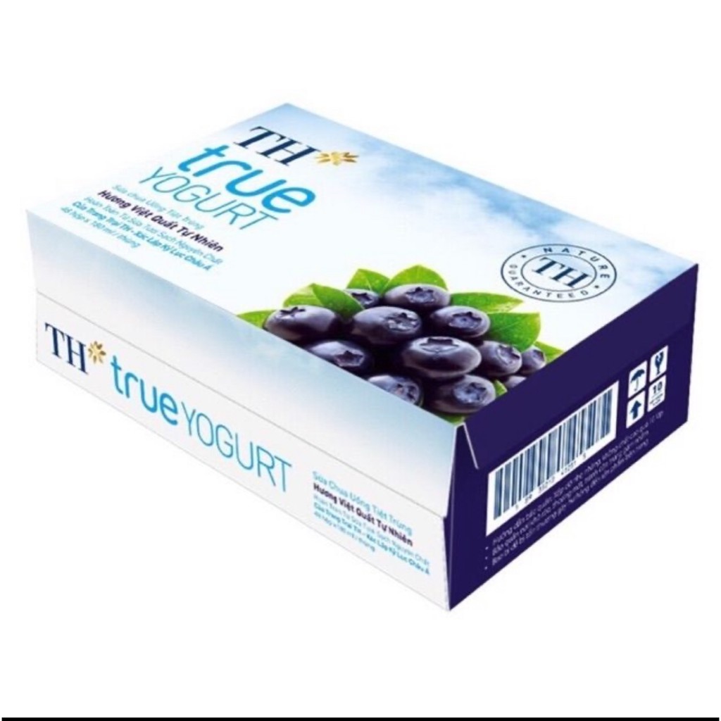 Thùng 48 hộp 180ml Sữa chua uống tiệt trùng TH True Yogurt ( Cam, Dâu, Việt Quất)