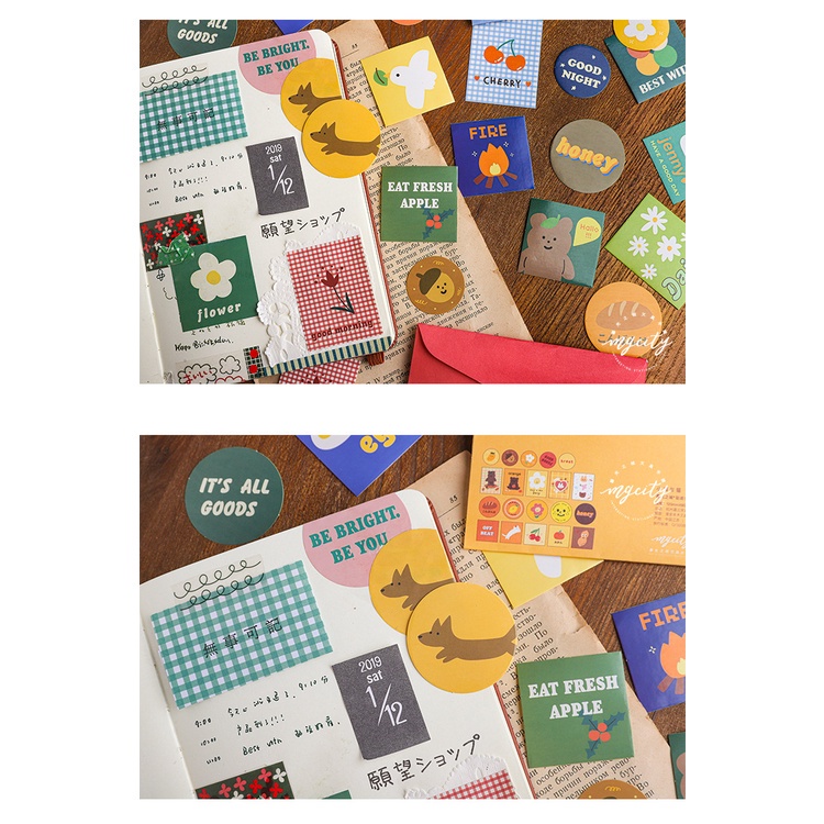 Bộ 40 Miếng Dán Trang Trí Album Độc Đáo