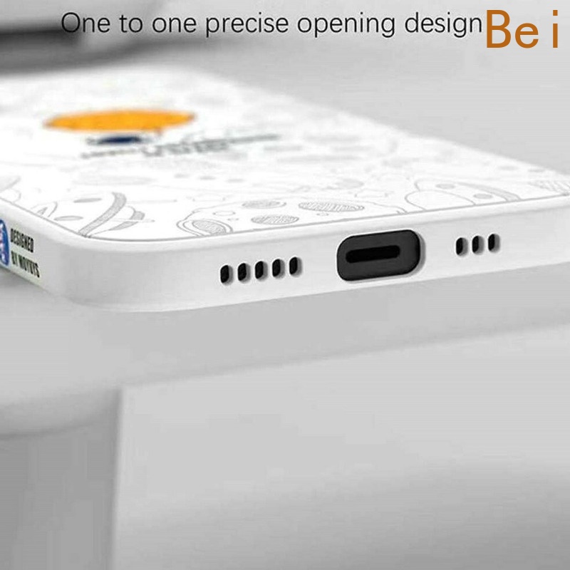 Ốp Điện Thoại Silicon Viền Vuông Mềm Hình Phi Hành Gia Cho Iphone 11 12 13 Pro Max Xr X Xs Max Se 2020 Iphone 7 8 6 6S Plus