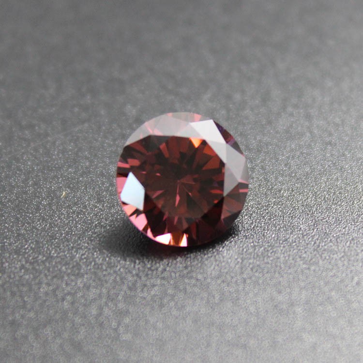 Nhẫn Đính Đá Ruby Màu Nâu Đỏ Nhập Khẩu Từ Thụy Sĩ