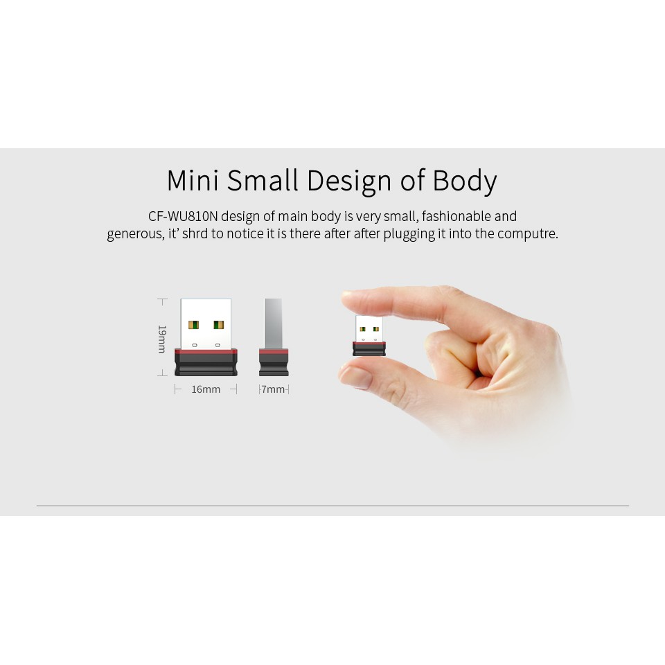 Usb Wifi Không Dây 150m Comfast Cf-Wu810N-1 Adaptador