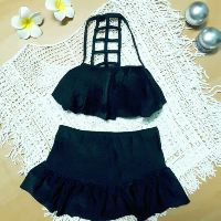 bikini thang đen váy đuôi cá ( kèm hình thật)