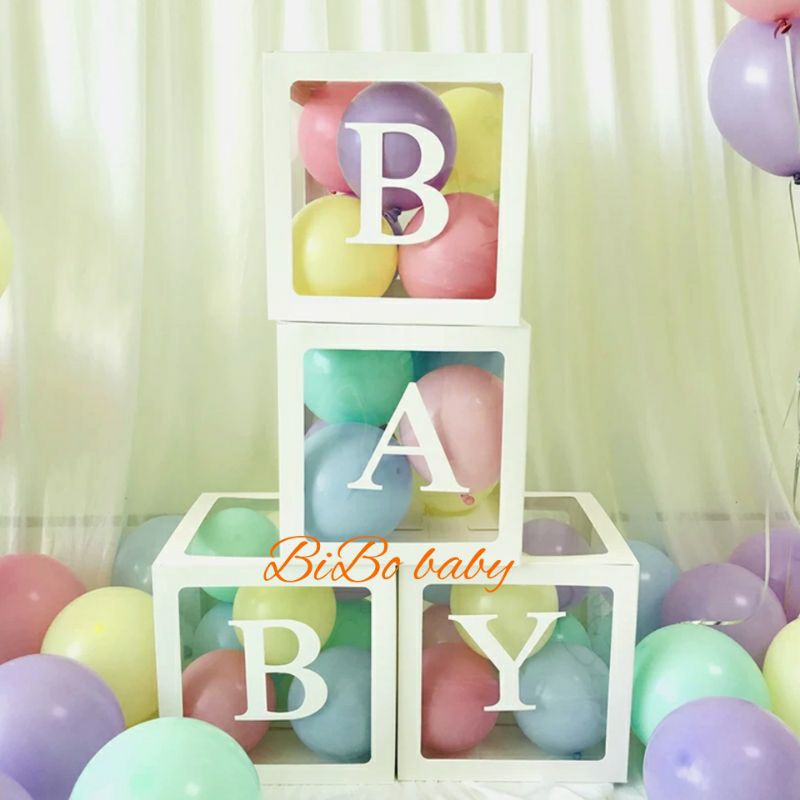 Sét 4 hộp bóng BABY trang trí sinh nhật