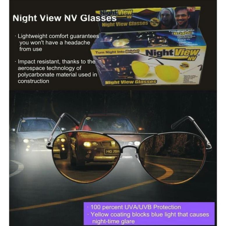 Mắt Kính Chống Lóa Đi Đêm Night View NV