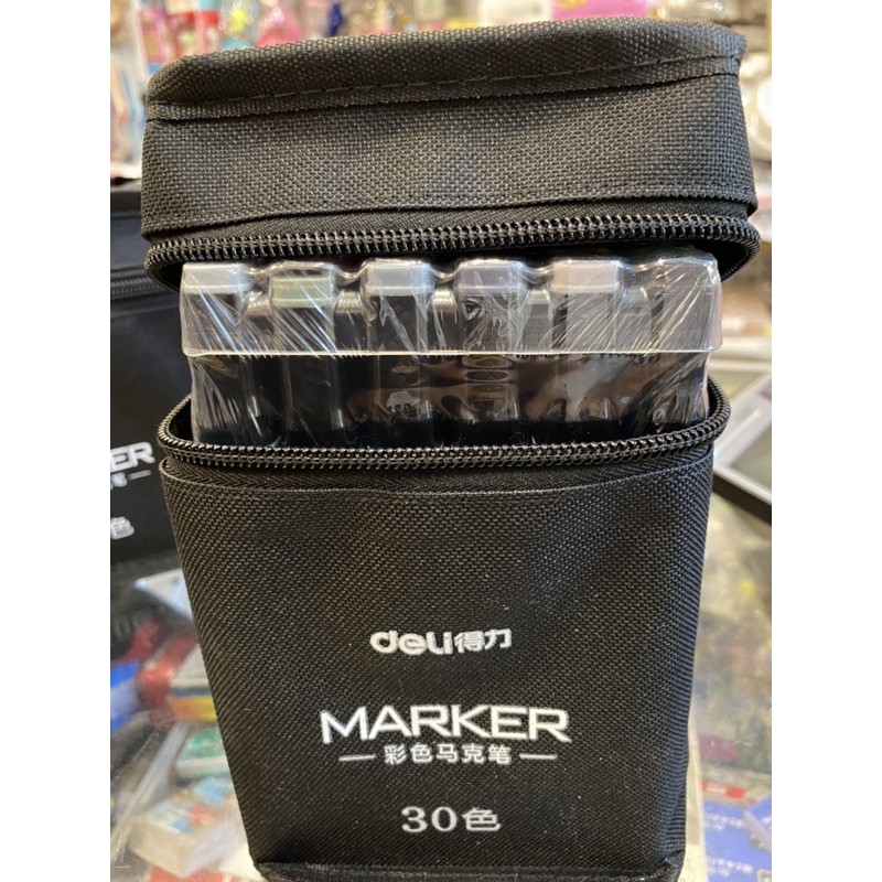 Bút lông nước 2 đầu Dual Marker DELI 30/40/60/80 màu.