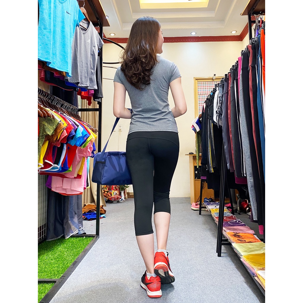 Shop bán quần áo đồ đi tập gym yoga aerobic mẫu lửng hàng cao cấp cho nữ đang sale giá rẻ
