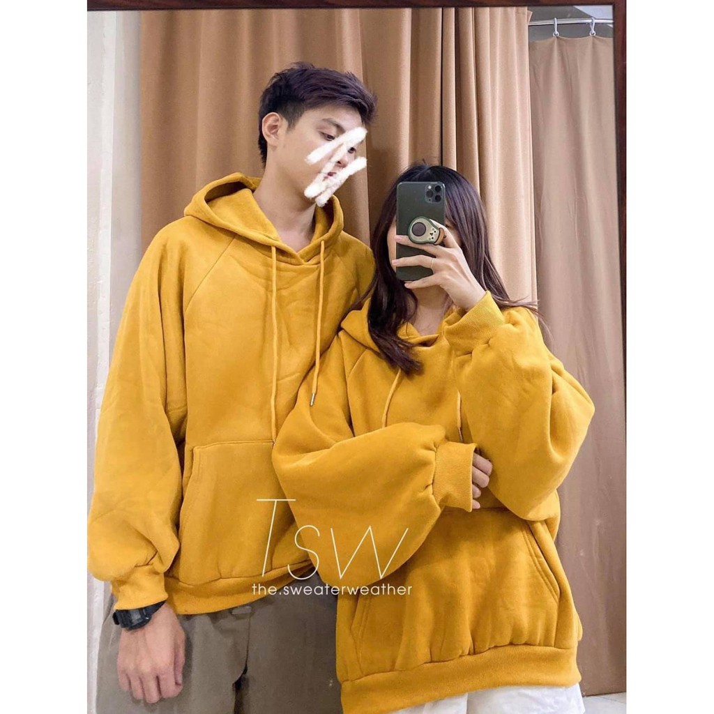 Áo hoodie nữ form rộng ullzang dài vải nỉ chất đẹp không xù lông hàng quảng châu - Xưởng May Hạnh Hồng