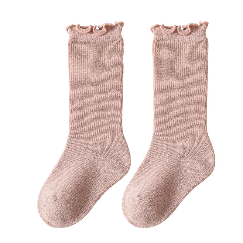 Tất Dài Cao Cổ Bèo Nhún Cho Bé Từ 0 - 3 Tuổi Chất Cotton Mềm Mịn Phong Cách Thời Trang (Tất gấu Uk Socks)