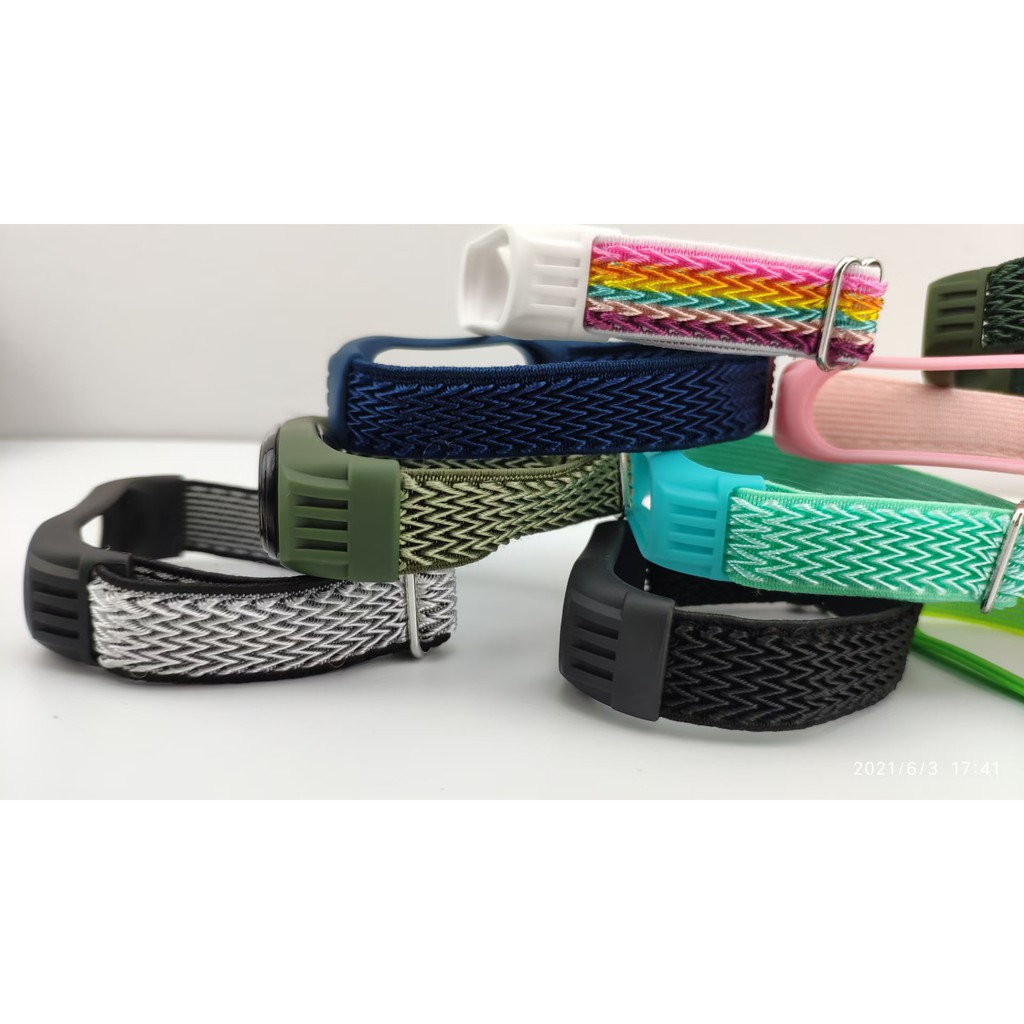 Dây đeo thay thế bằng sợi nylon mềm co giãn dành cho Xiaomi Mi Band 3 / 4 Mi Band 5 / 6