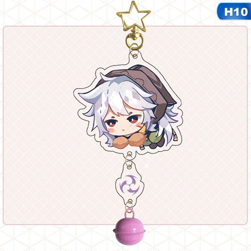 Tmdbyx Móc khóa gắn chuông hoạt hình xinh xắn 6cm