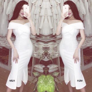 Đầm body trễ vai