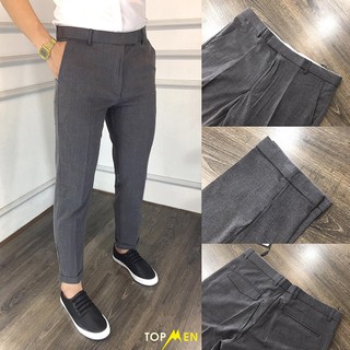 Quần âu lỡ xám đậm