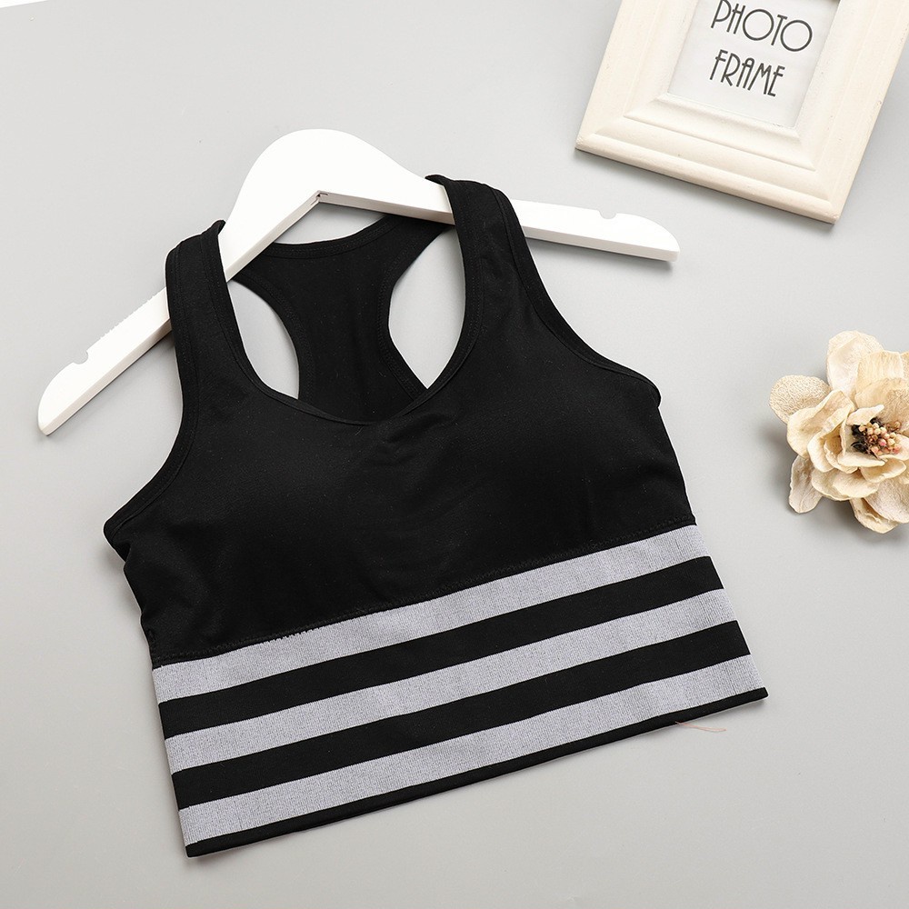 ÁO BRA THỂ THAO  -Tập gym, yoga, aerobic kẻ ngang thời trang ms1314