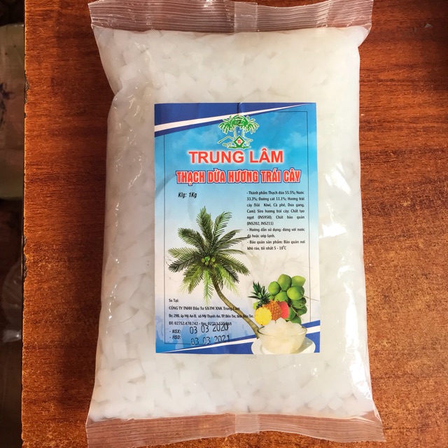 Thạch dừa gói 1kg