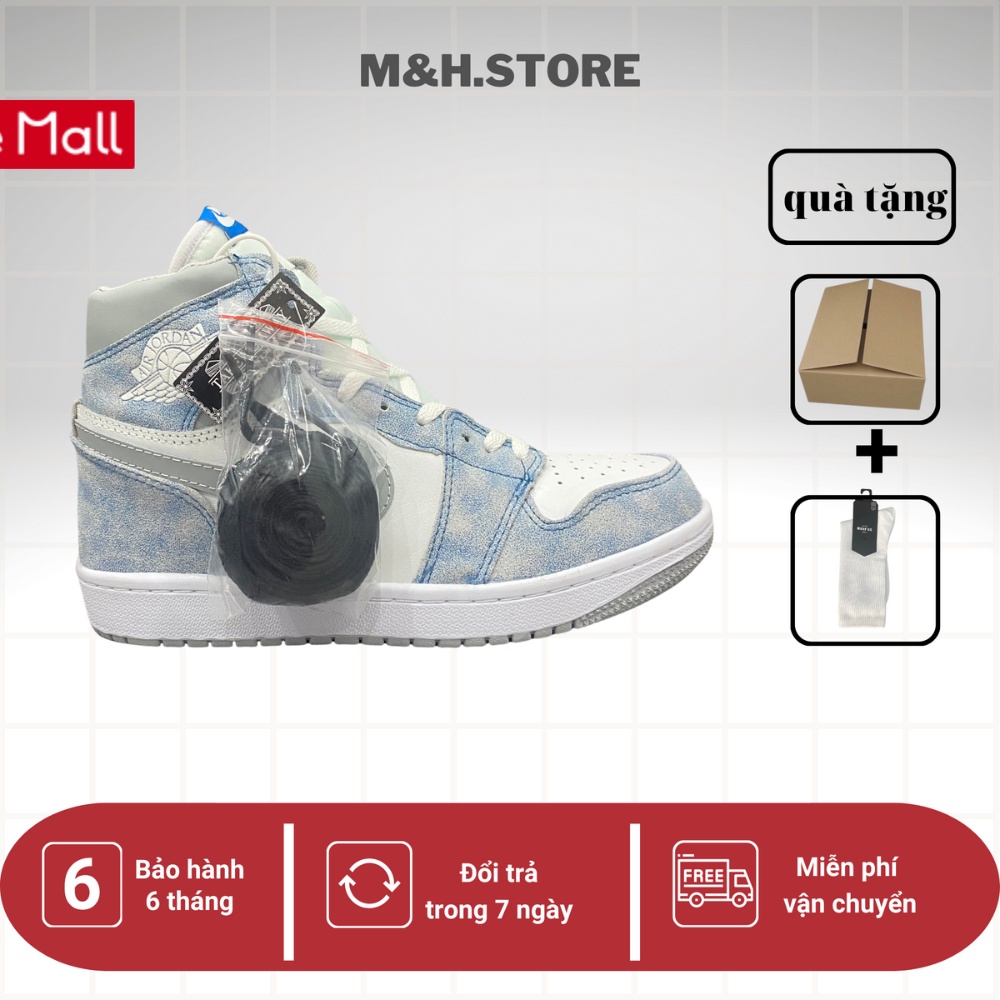 Giày Thể Thao Nam Nữ Sneaker cổ cao JD hyper Xanh Cao Cấp