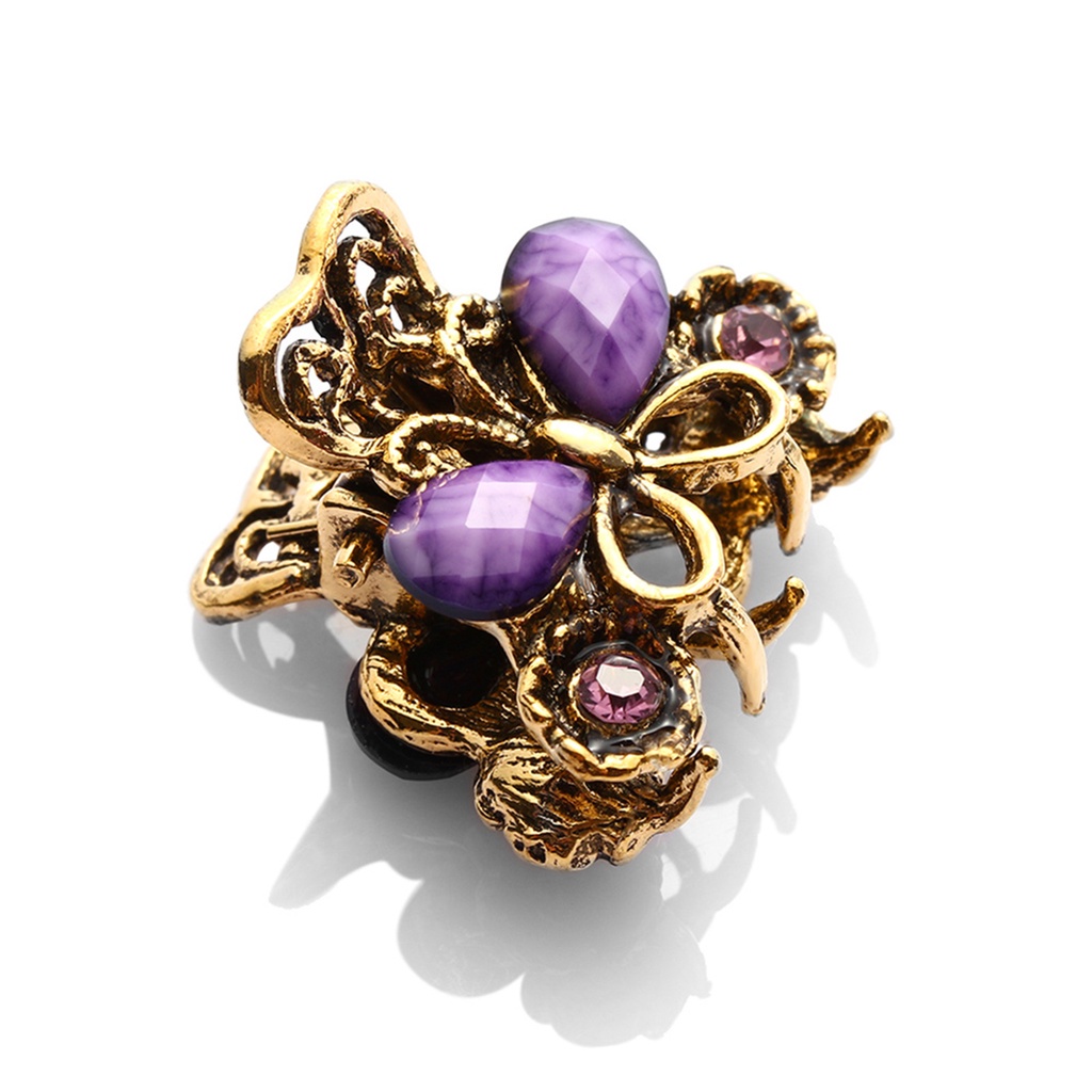 Kẹp tóc đính đá kiểu dáng vintage thời trang