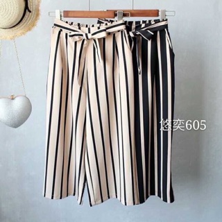 BB117 Quần culottes kẻ sọc siêu xinh và mát
