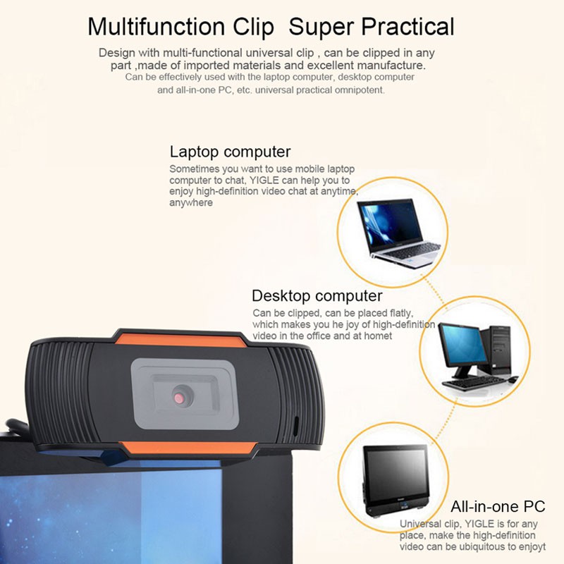 1080P Webcam USB Tự động lấy nét Máy tính Camera Phát trực tiếp với Micrô cho Máy tính xách tay | BigBuy360 - bigbuy360.vn