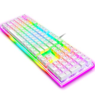 BÀN PHÍM CƠ ROYAL KLUDGE RK918 LED RGB TRẮNG