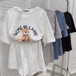 Set bộ đùi in hình GẤU LAVIA form rộng chất cotton