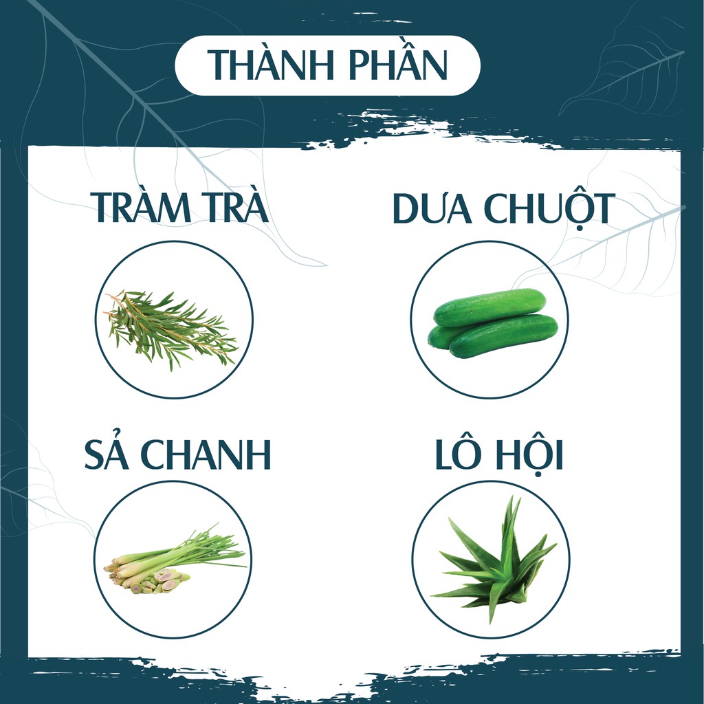 Nước rửa tay khô tinh dầu Sả Chanh/ Bạc hà/ Cam ngọt PK 100ML, kết hợp tinh dầu tràm trà, diệt khuẩn