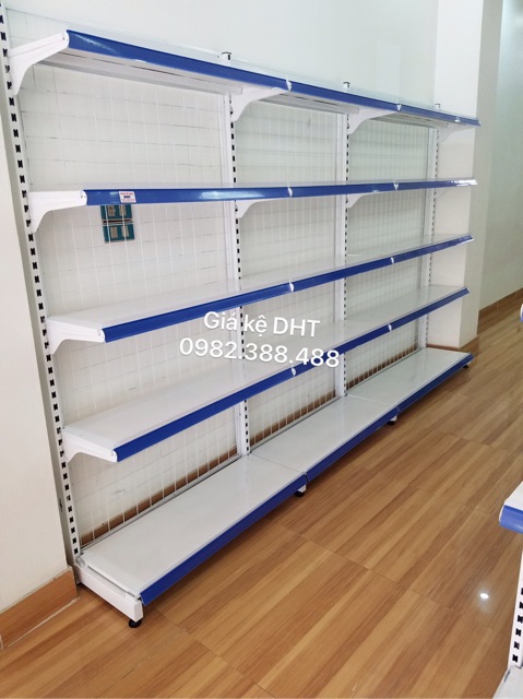 Kệ áp tường để hàng tạp hoá ( Cao 1m8 dài 90cm 5 tầng )