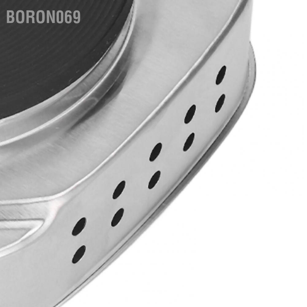 Boron069 Lò sưởi nấu ăn Bếp nhỏ di động bằng thép không gỉ Hệ thống dễ dàng vệ sinh Đĩa nóng điện 500W 110V phích cắm của Mỹ