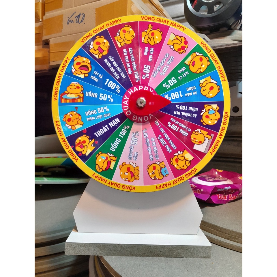 VÒ̀NG QUAY BIA RƯỢU - Size 25cm _ trụ đứng 36cm