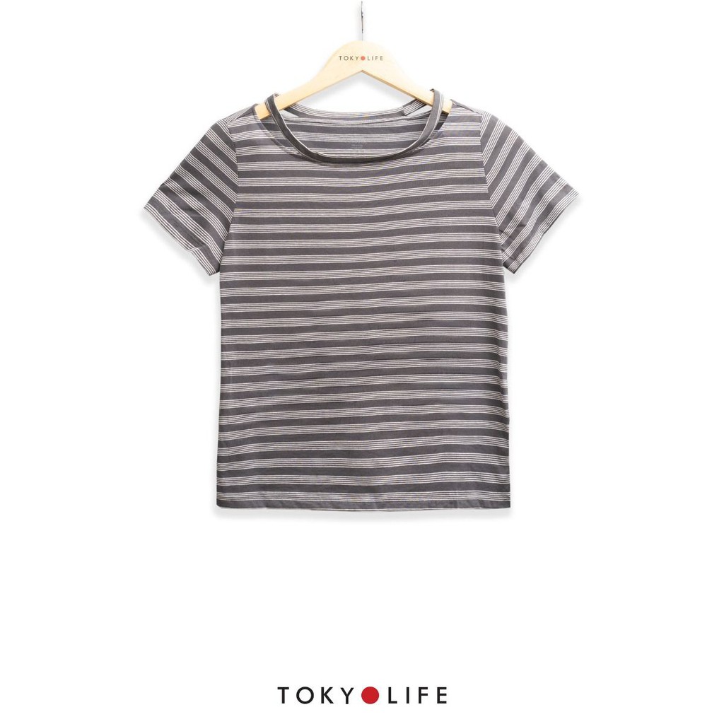 Áo T-Shirt Nữ TOKYOLIFE cổ tròn cut-out I9TSH005G