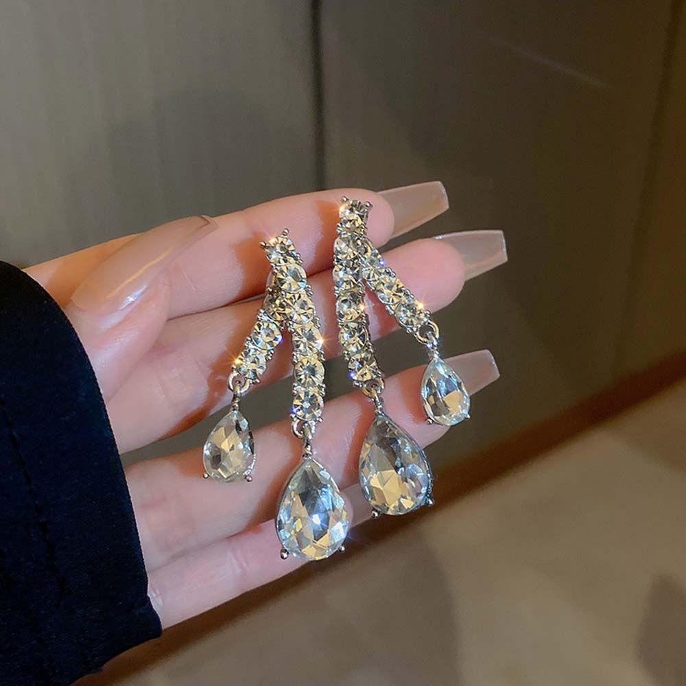 Vanes1 Bông Tai Lủng Lẳng Hình Học Thời Thượng Cho Nữ|Bông Tai Thời Trang Phong Cách Hàn Quốc