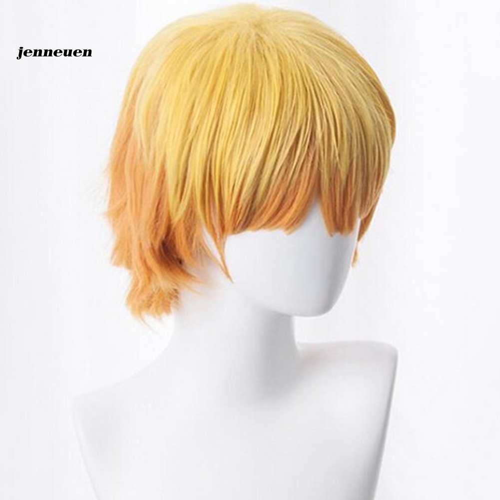 Tóc giả ngắn màu vàng chịu nhiệt hóa trang nhân vật anime