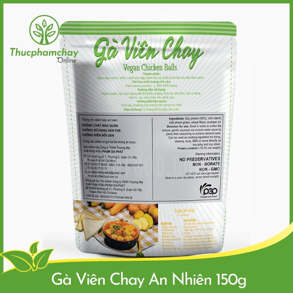 Gà Viên Chay An Nhiên 150g
