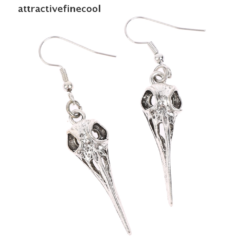 Acvn Khuyên Tai Hình Đầu Lâu Chim Phong Cách Gothic Punk Làm Quà Tặng