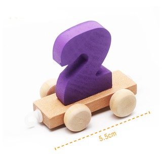 Bộ đồ chơi xe lửa gỗ chở số