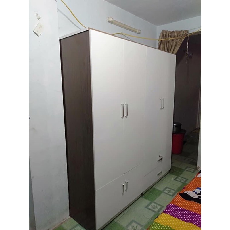 Tủ quần áo nhựa Đài Loan không cong vênh ẩm mốc mối mọt bảo hành 2 năm 185 x 125 x 51 cm - Tủ Nhựa Hoa Sen