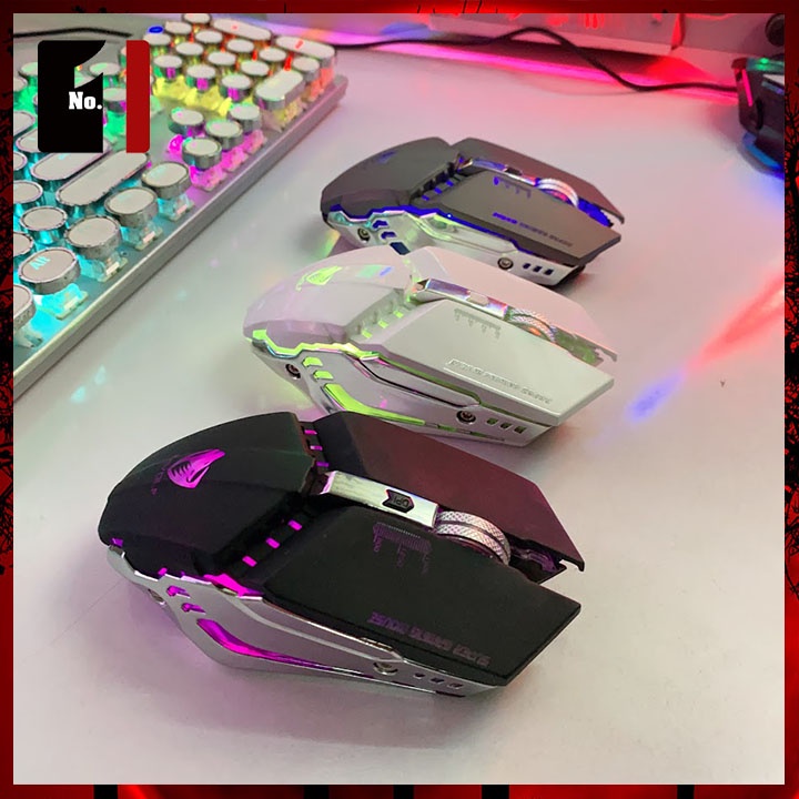 Chuột Gaming Không Dây Máy Tính T-WOLF Q15 Led Rgb Mouse Chuột Ko Dây Wireless Vi Tính Laptop Chơi Game Siêu Nhậy