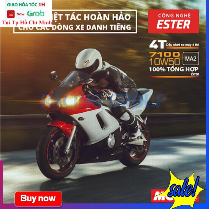 Nhớt Máy Chính Hãng Motul 7100 4T 10W50 1L - Nhớt Pháp Cao Cấp Dành Cho Xe Số Côn Tay Và Mô Tô