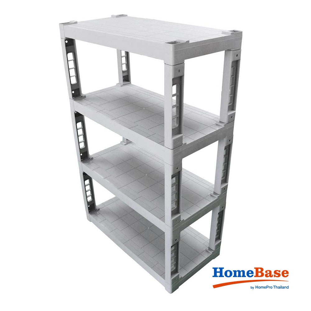HomeBase SPRING Gía để đồ 4 tầng bằng nhựa Thái Lan W16xH90,5xD46cm