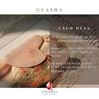 Đá Guasha massage mặt Cao Cấp Full BOX