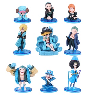 Set 9 mô hình nhân vật phim hoạt hình one piece 20th