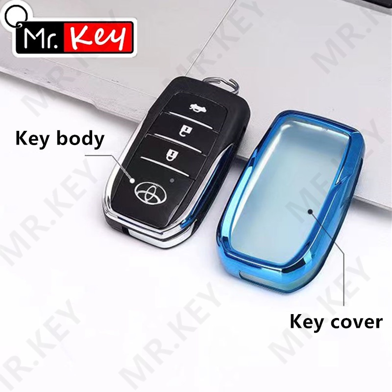 TOYOTA Ốp Bảo Vệ Chìa Khóa Xe Hơi Bằng Tpu Thiết Kế Sang Trọng Cho Fro Vios Yaris Camry RAV4 GEN4