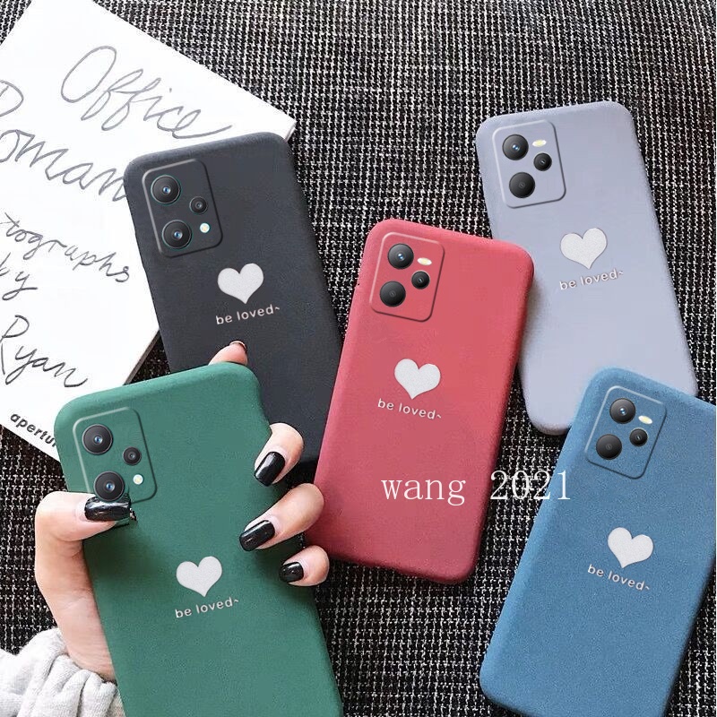 Ốp điện thoại mềm hình trái tim bảo vệ toàn diện dành cho Realme C35 / 9 Pro + / 9Pro