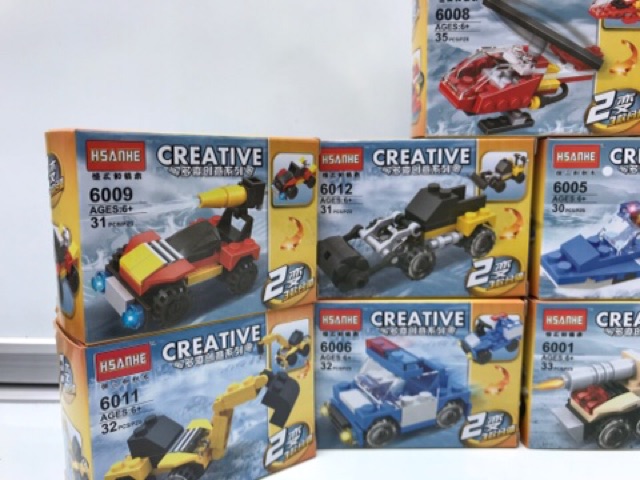 Bộ lego các loại xe hơn &gt;30 chi tiết