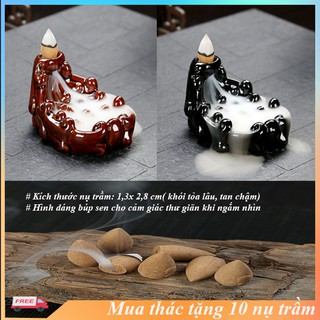 Thác khói trầm hương KHÓI TỎA NGƯỢC cao cấp mẫu khóm mây