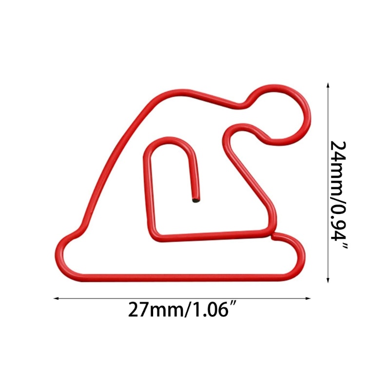 Set 10 Kẹp Giấy Kim Loại Hình Động Vật Dễ Thương