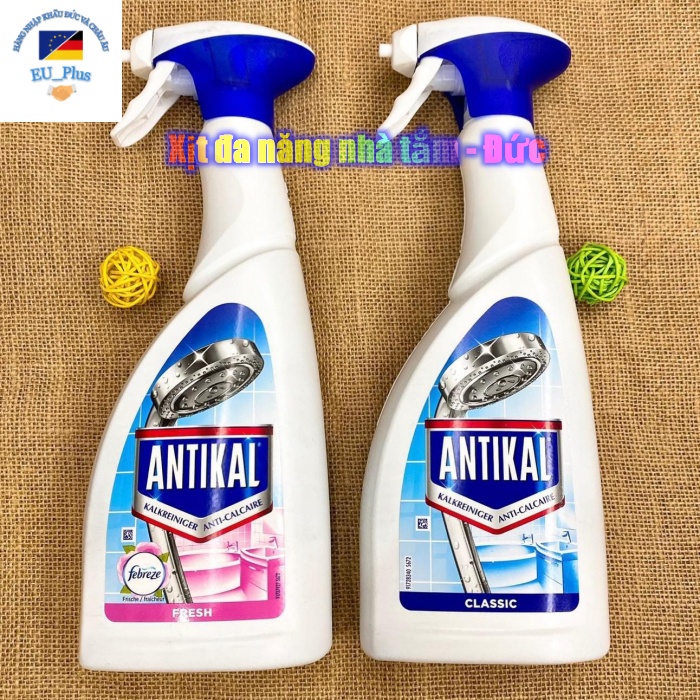 Xịt tẩy rửa đa năng Antikal Classic 750ml siêu sạch