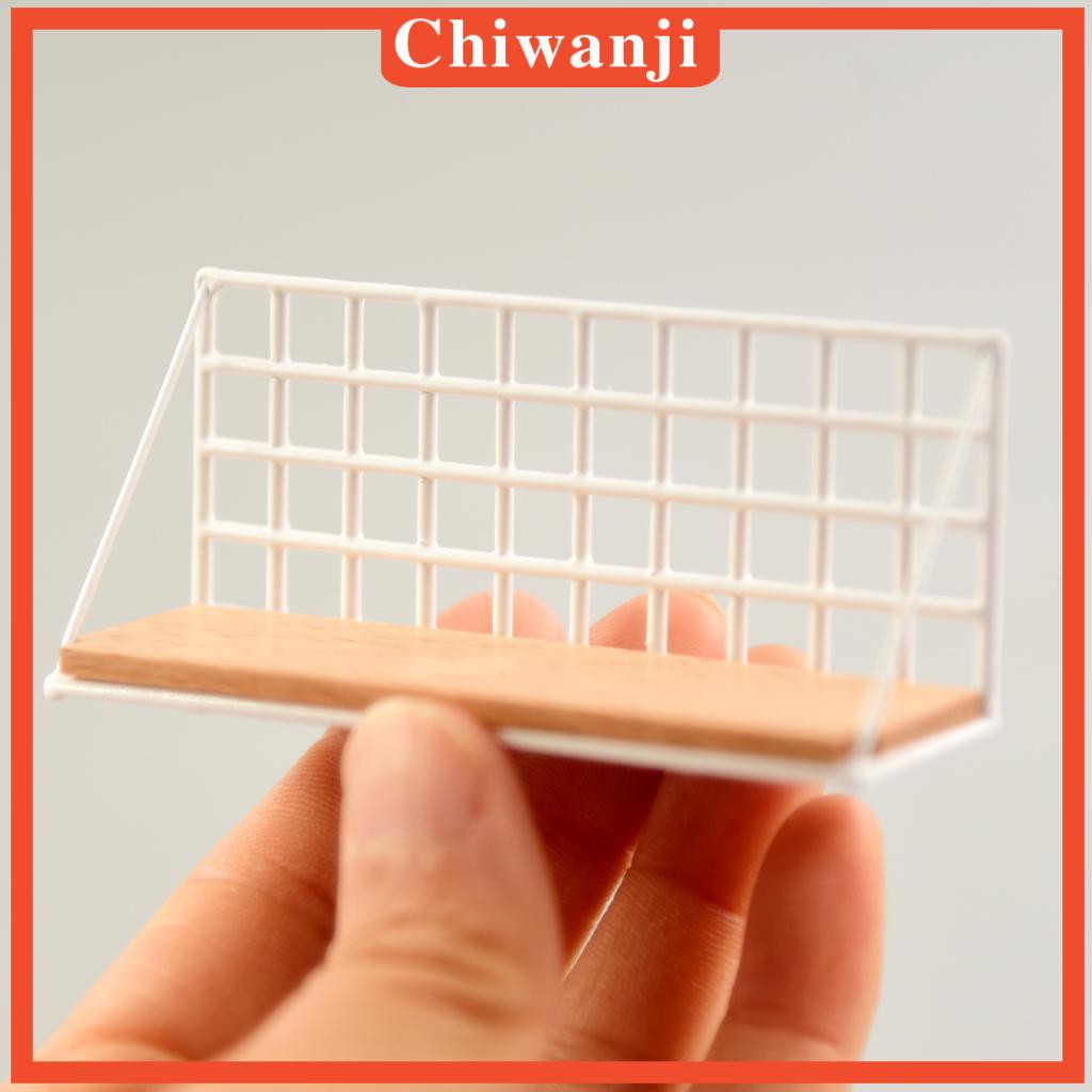 Kệ Treo Tường Mini Màu Trắng Trang Trí Nhà Búp Bê 1 / 12