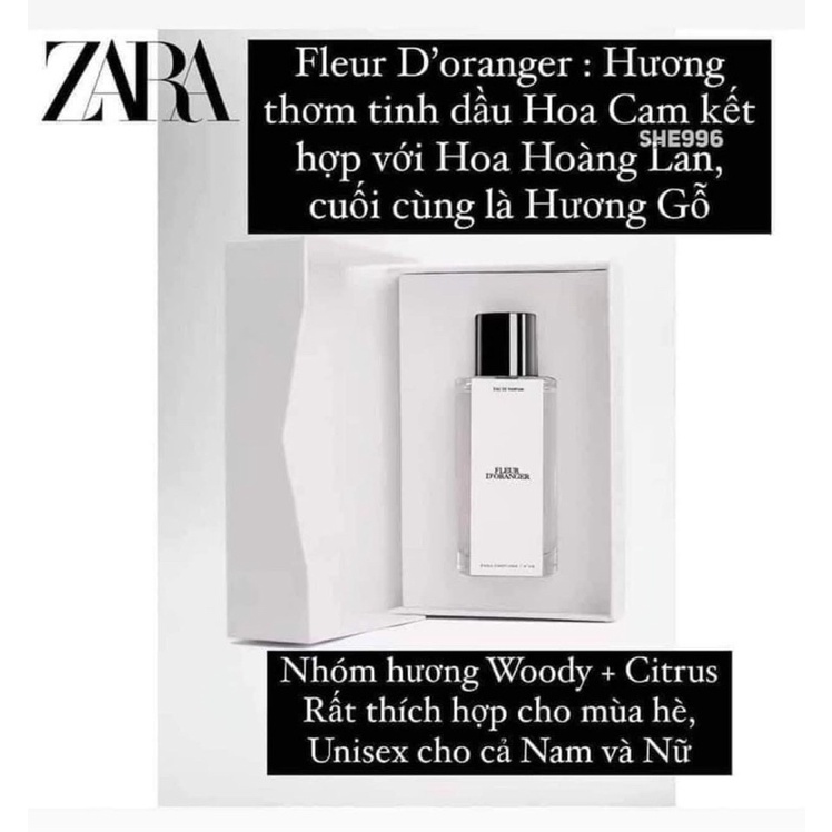 Nước hoa Zara x Jomalone bản mới 40ml và 90ml