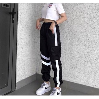 Quần Jogger dù phản quang unisex siêu hot