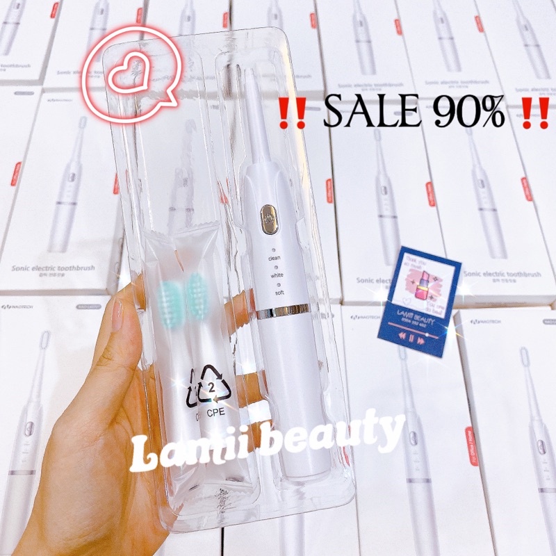 SALE 90% Bàn chải đánh răng điện NAOTECH sonic electric toothbrush Hàn Quốc cao cấp